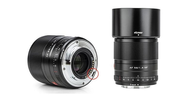 Vị trí cổng sạc micro – USB trên ống kính