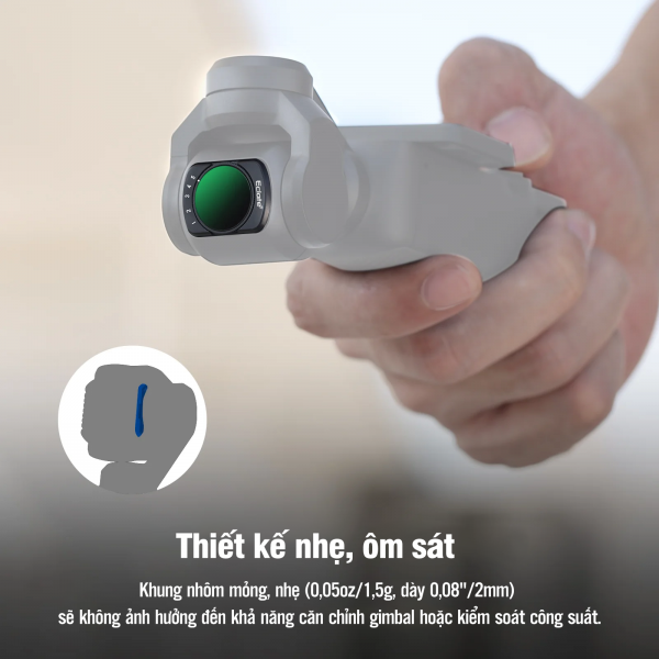 Kính lọc Eclaté VND 1-5 stops Filter | Pocket 3 |