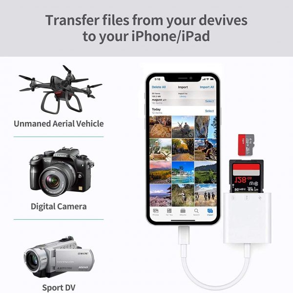 Đầu đọc thẻ nhớ cho điện thoại chân iphone