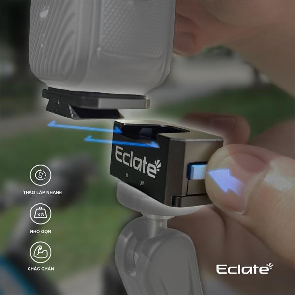 Bộ Kit Quick release Eclaté dành cho insta360,gopro,Dji | Hợp Kim Nhôm