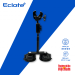 Hút kính kiêm Giá kẹp cho action camera Eclate| Gopro, Insta360, DJI| CNC - Kẹp đơn + nối dài