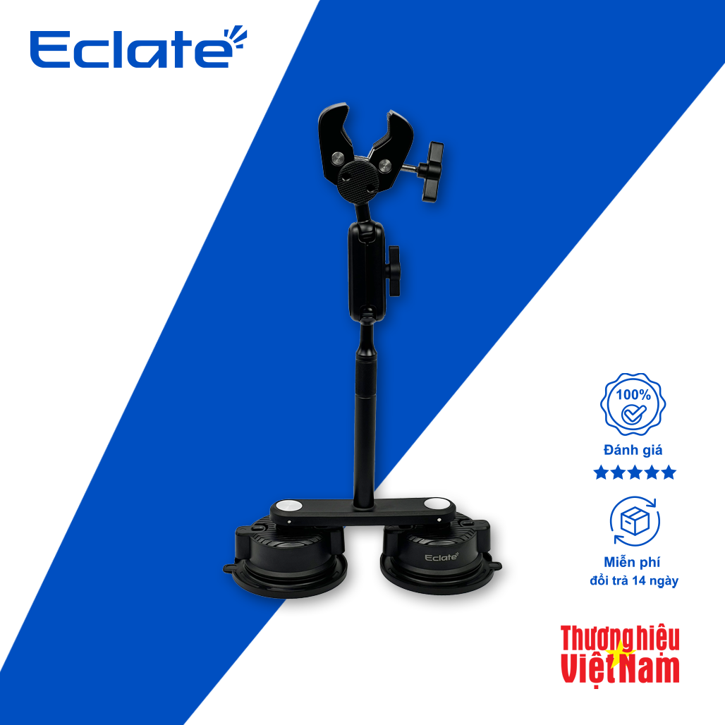 coc-2-chan-1 Hút kính kiêm Giá kẹp cho action camera Eclate| Gopro, Insta360, DJI| CNC - Kẹp đơn + nối dài - Ảnh 1