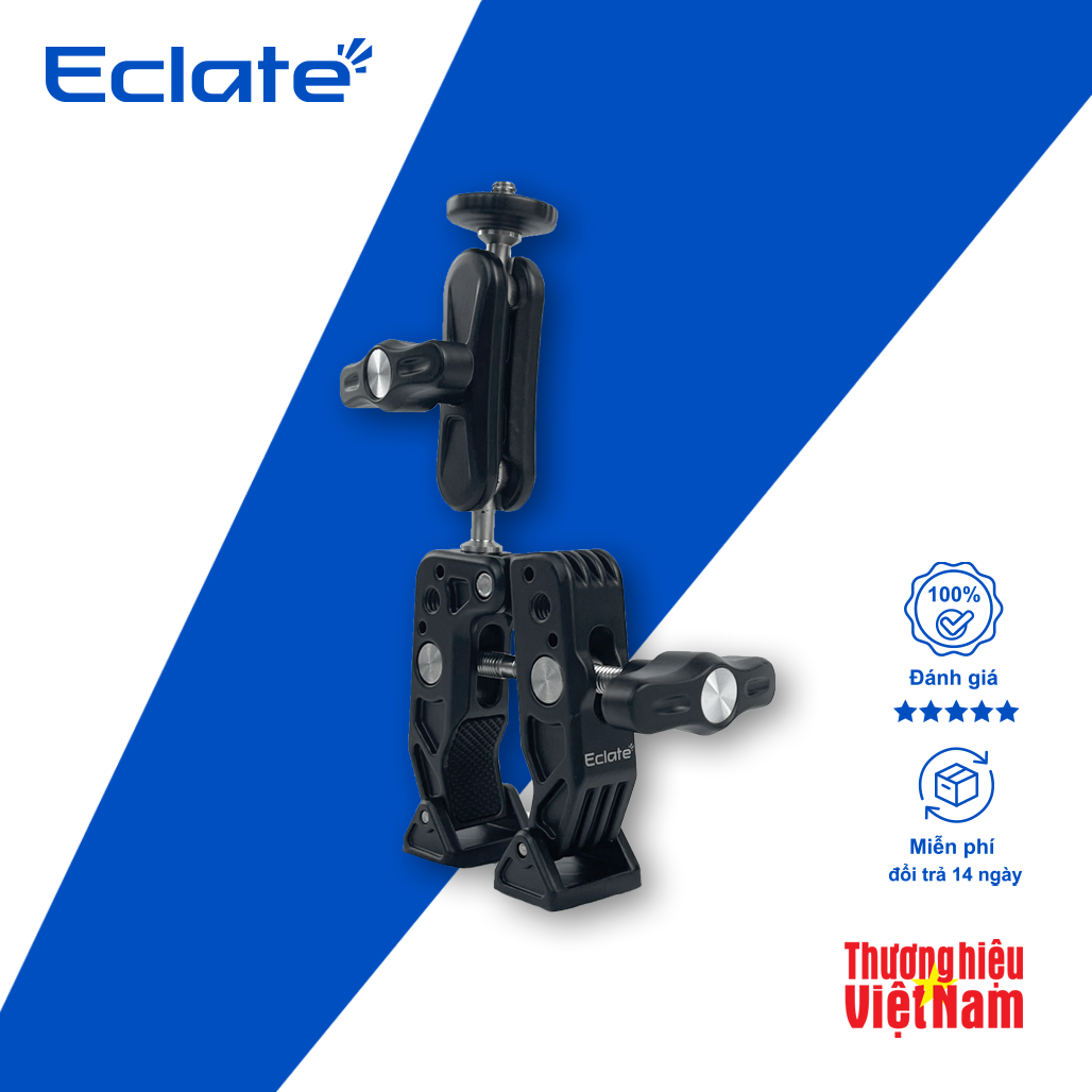 kep-ghi-dong-1 Giá kẹp Magic Arm Eclaté dành cho insta360,gopro,Dji| Hợp Kim Nhôm| kẹp đơn - Ảnh 1