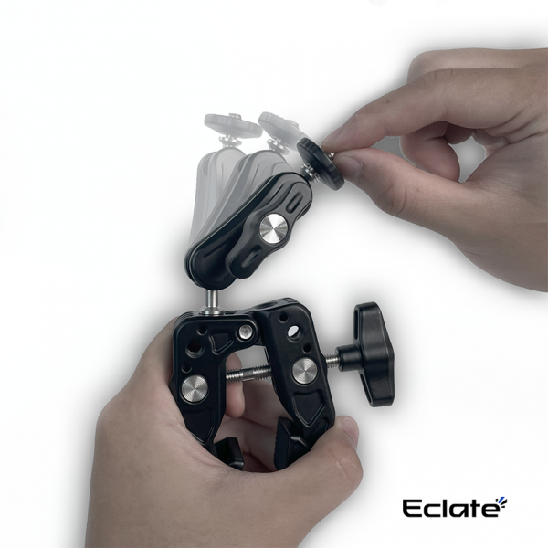 Giá kẹp Magic Arm Eclaté dành cho insta360,gopro,Dji| Hợp Kim Nhôm| kẹp đơn