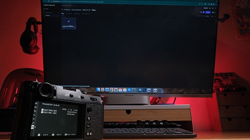 Bạn có thể tải ảnh X100VI sau khi chụp thẳng lên lưu trữ đám mây nhờ được tích hợp Frame.io Camera to Cloud