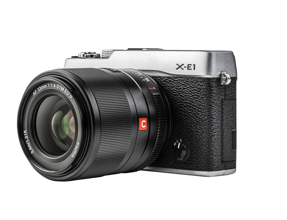 thiết kế ống kính Viltrox AF 33mm f14 STM ED IF For Fujifilm 
