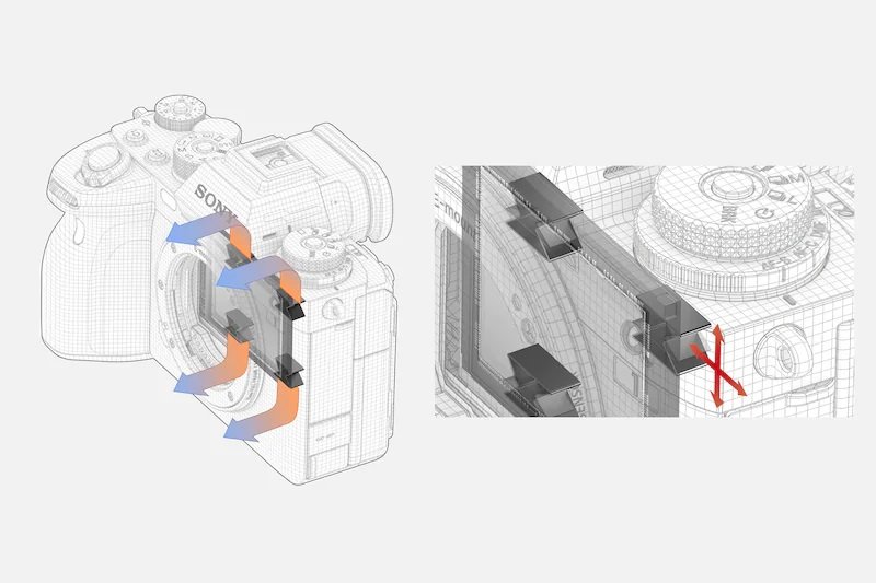Sony Alpha 1 - Thiết kế tản nhiệt hỗ trợ quay video