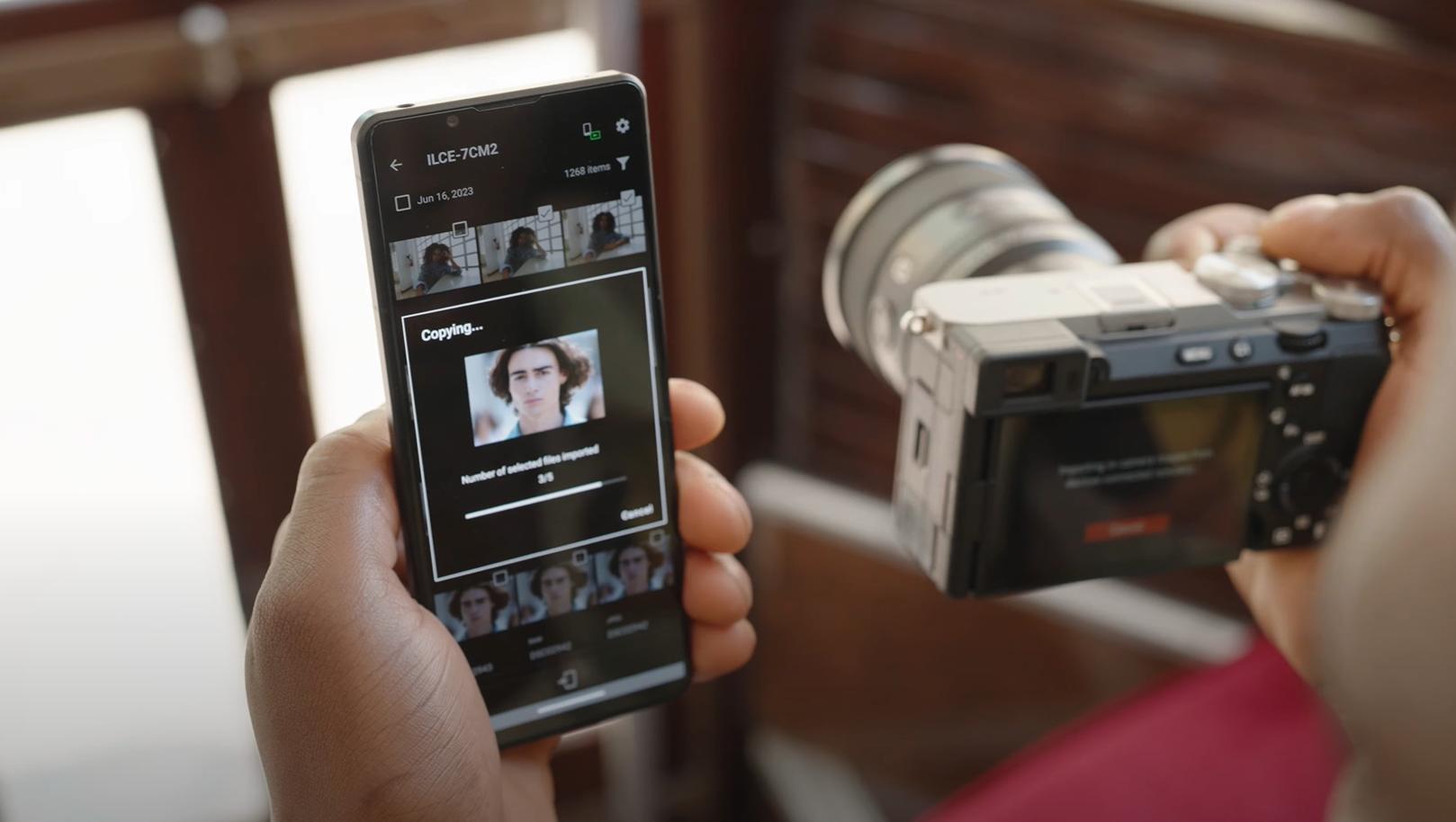 Kết nối wifi chia sẻ ảnh cho điện thoại