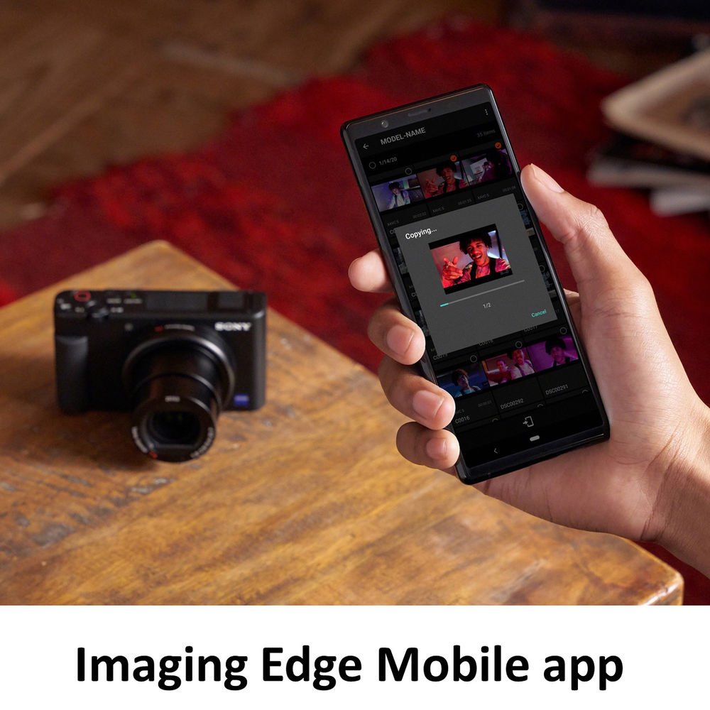 Sony ZV-1 với kết nối không dây Wifi, Bluetooth.