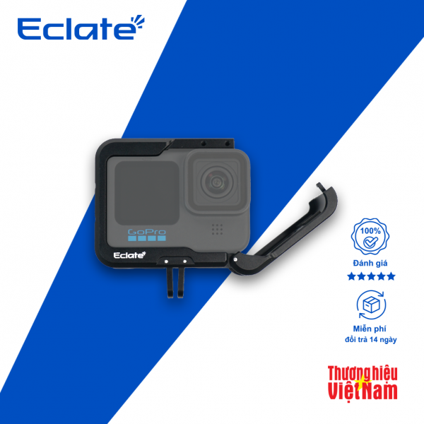 Khung camera cage Eclaté | Hợp Kim Nhôm | dành cho Gopro 9/10/11/12/13 | Hỗ trợ quay dọc