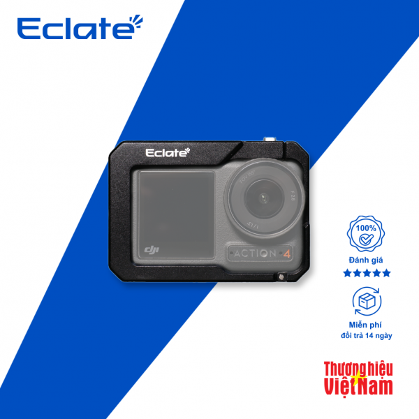Khung Camera Cage Eclaté dành cho DJI ACtion 4/5 | Hợp kim nhôm | Hỗ trợ quay dọc