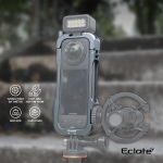 Khung camera cage Eclaté |Hợp Kim Nhôm | dành cho insta360 x4| Hỗ trợ quay dọc - Ảnh 3