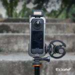 Khung camera cage Eclaté |Hợp Kim Nhôm | dành cho insta360 x4| Hỗ trợ quay dọc - Ảnh 4