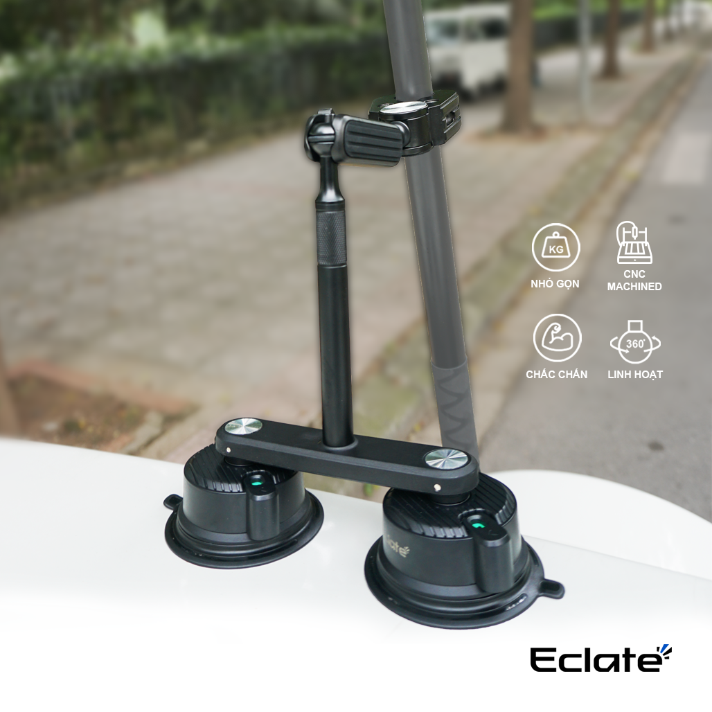 Giải pháp gắn Insta360 trên ô tô bằng phụ kiện Eclate