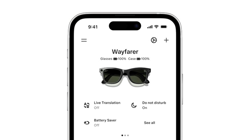Ứng dụng Meta AI quản lý kính Ray-Ban Meta Gen 3